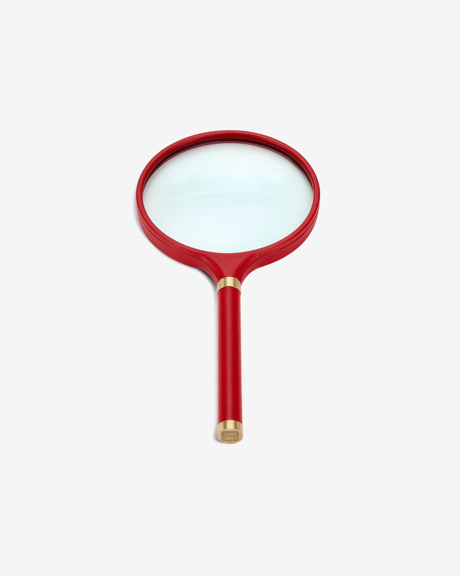 Archival Magnifying Glass in Leather and Brass | ASSOULINE