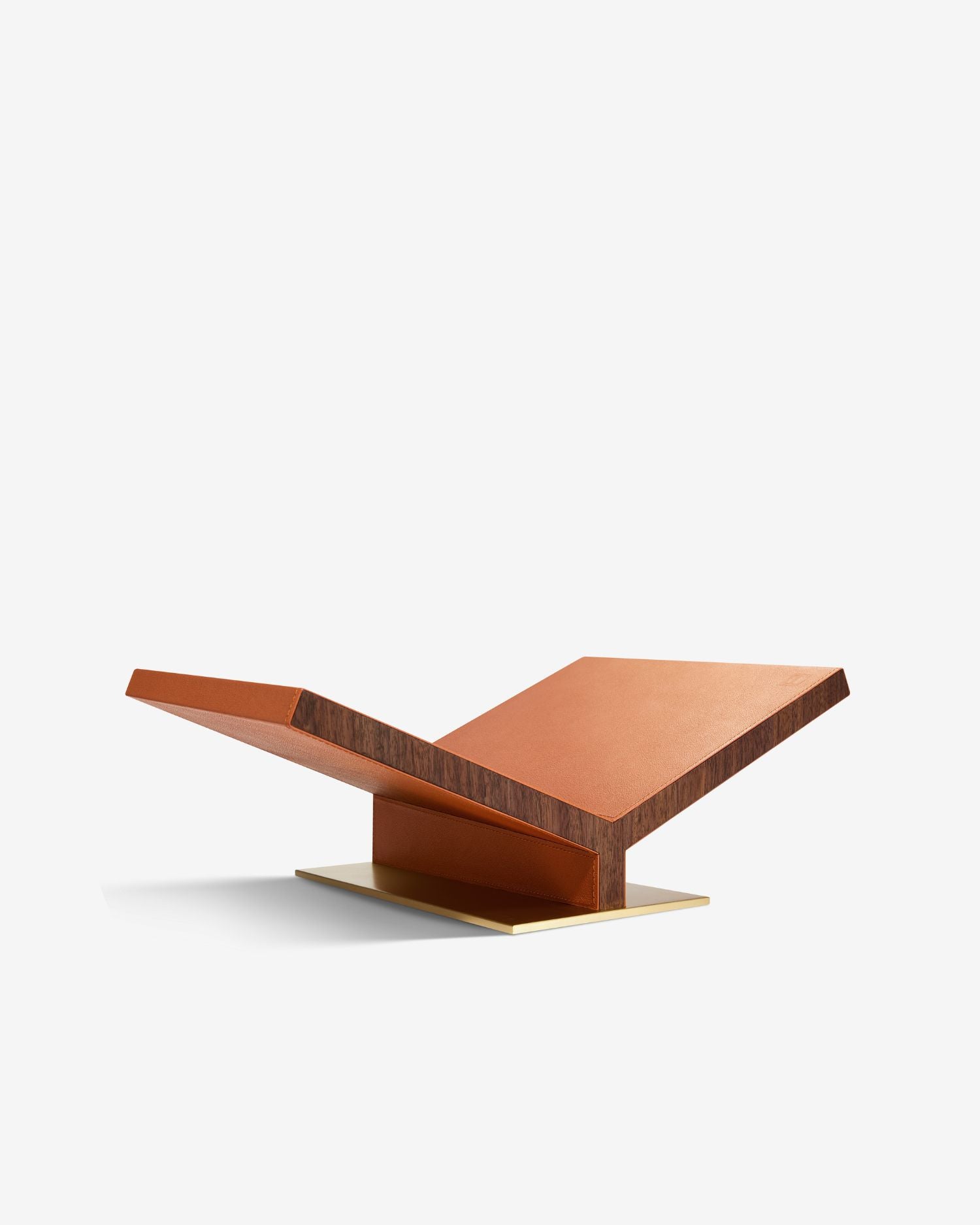 bookstand　ダークブラウン　ブルックリンスタイル　カリフォルニアスタイル Collector Classic Wood Bookstand in Camel | ASSOULINE