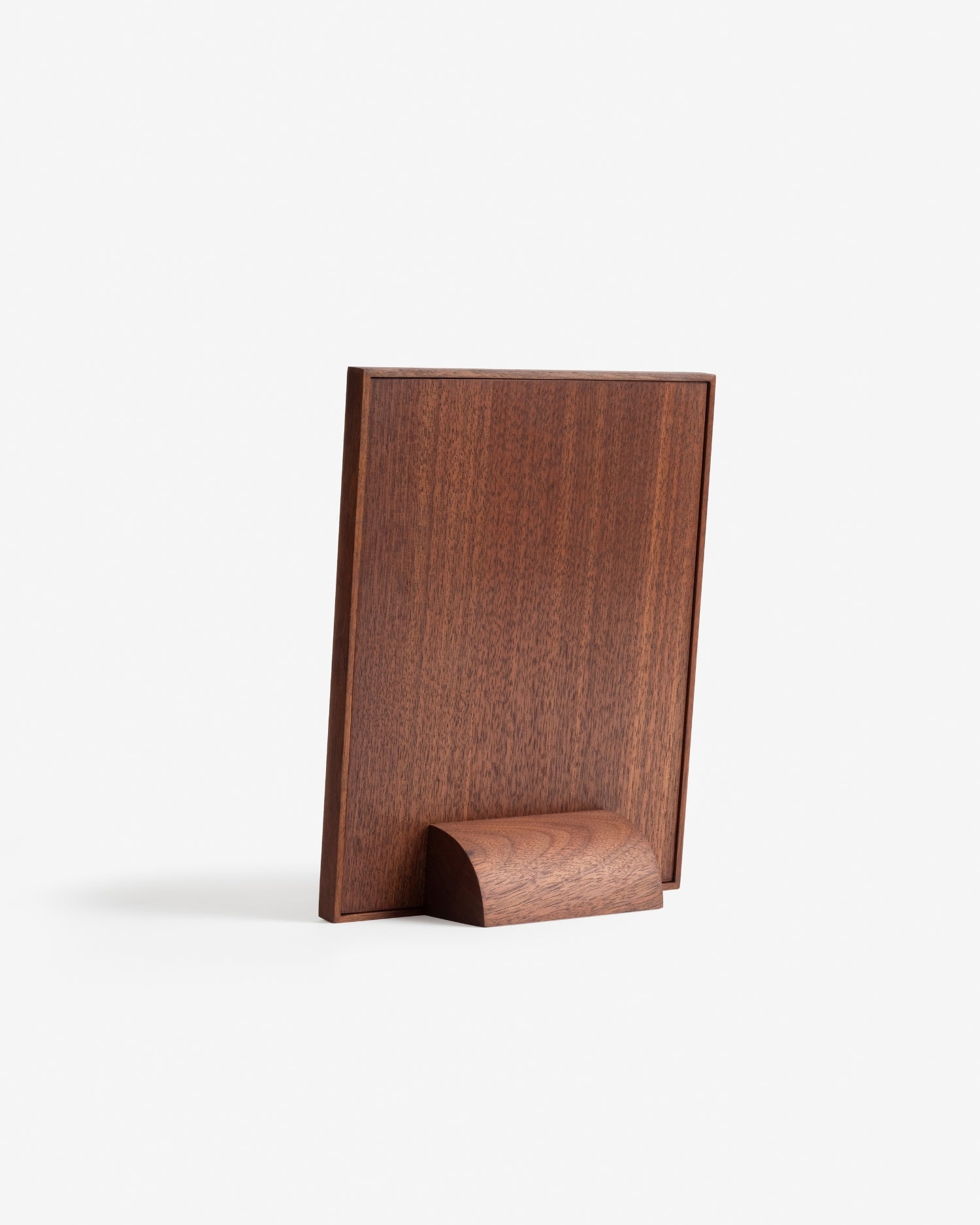 Red Picture Frame in Leather & Walnut | ASSOULINE