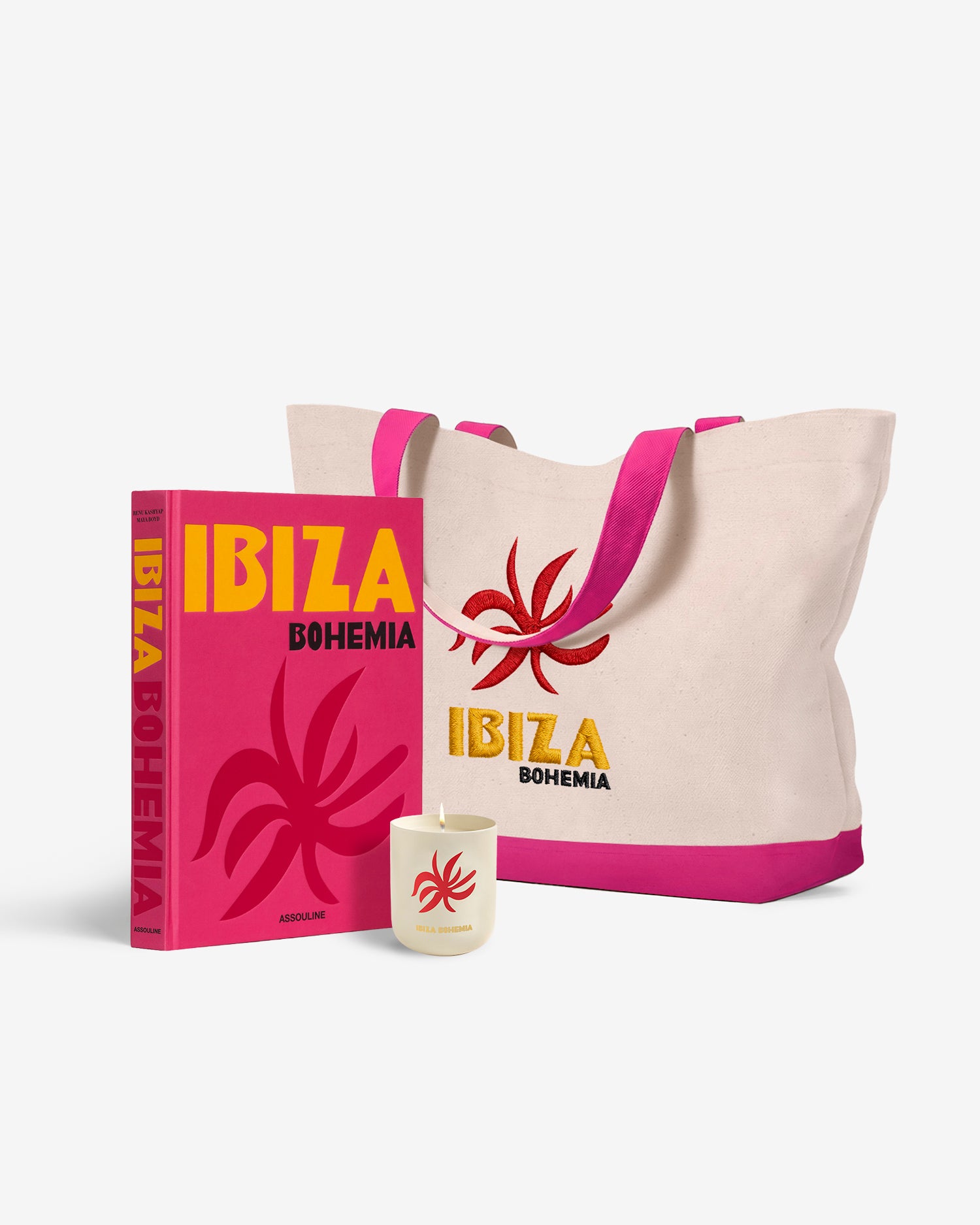 Ibiza Gift Set: Candle and Coffee Table Book | ASSOULINE