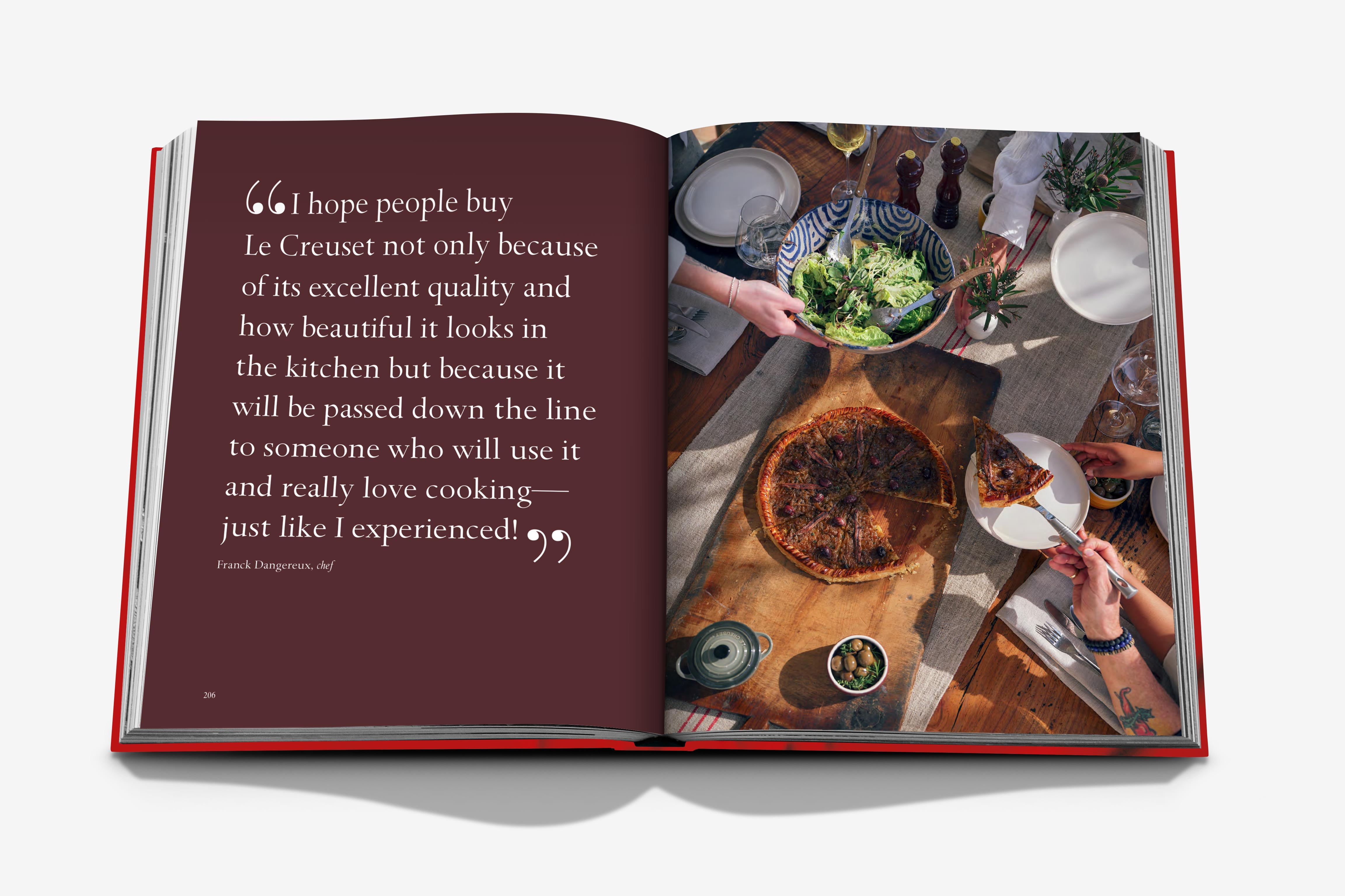 Le Creuset Coffee Table Book with Recipes | ASSOULINE