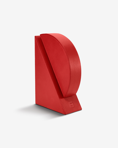 Red Right Cubist Bookend | Modern Bookend | ASSOULINE