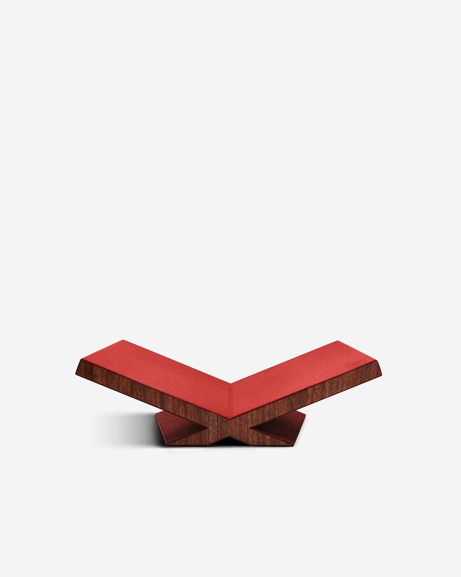 Culture Bookstand Display in Red Leather | ASSOULINE