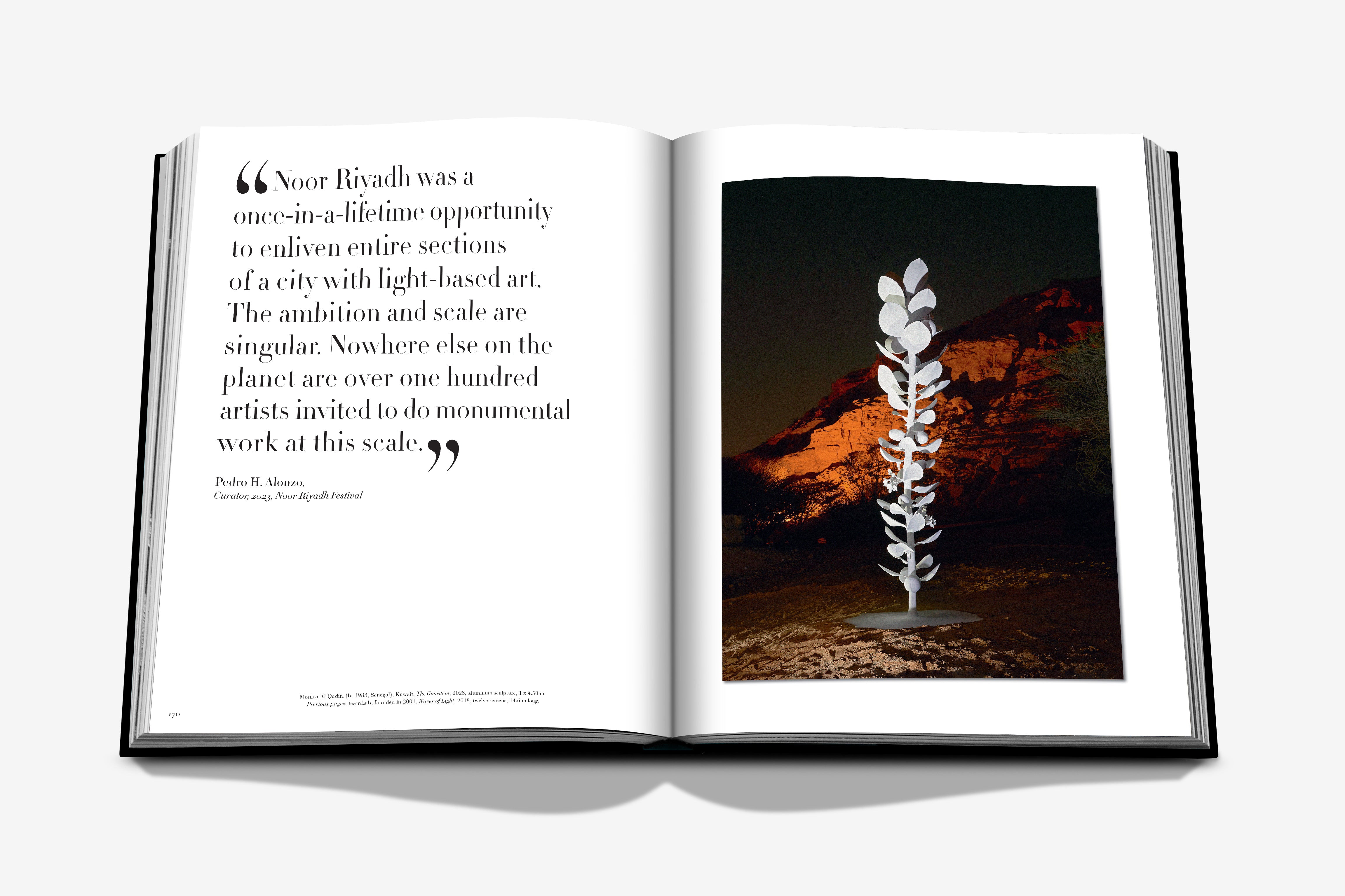Noor Riyadh Light Art Coffee Table Book | ASSOULINE