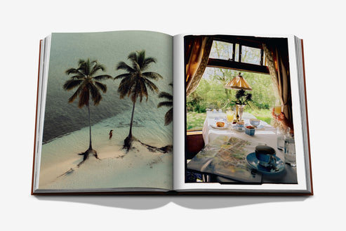 Voyageurs Du Monde: A Manifesto for the New Traveler; Jean-François Rial and Nathalie Belloir, foreword by Melinda Stevens; 280 pages; English; W 10 x L 13 x D 1.5 in; Linen Hardcover; ASSOULINE Coffee Table Books