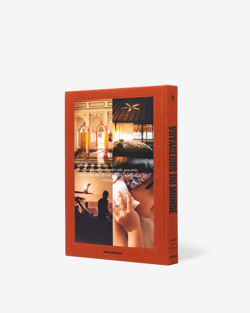 Voyageurs Du Monde: A Manifesto for the New Traveler; Jean-François Rial and Nathalie Belloir, foreword by Melinda Stevens; 280 pages; English; W 10 x L 13 x D 1.5 in; Linen Hardcover; ASSOULINE Coffee Table Books