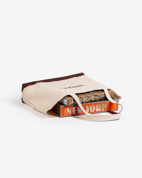 ASSOULINE アソリン　キャンパストートバッグ　ビッグサイズ White Canvas Tote Bag | ASSOULINE