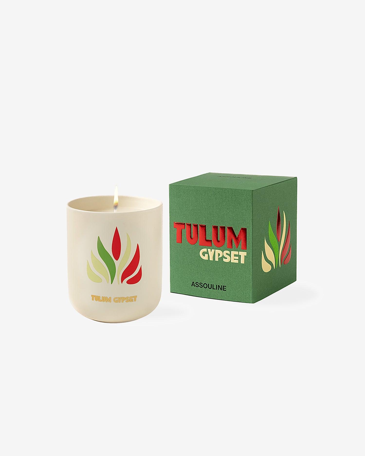 Tulum Travel Candle | Eucalyptus & Sage Scent | ASSOULINE